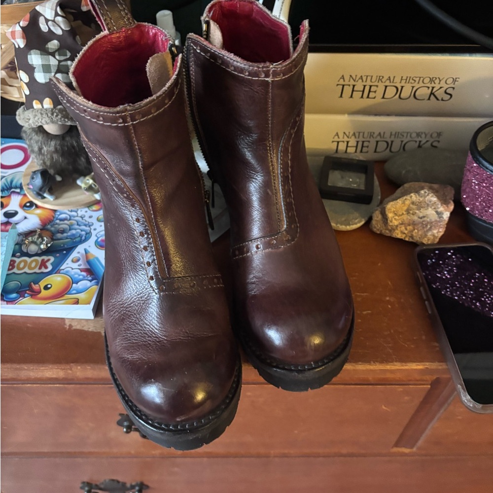 Bed Stu Brown Ankle Boots